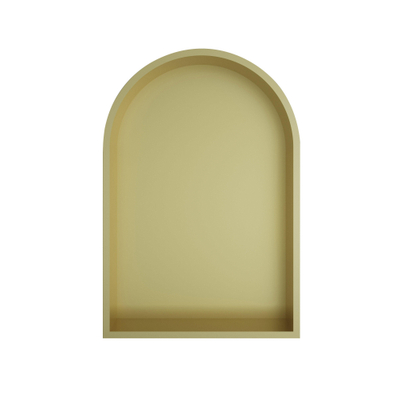 Hotbath &MORE Boîte encastrée ou niche encastrée Modèle arcade - 30x45x10cm - Laiton brossé PVD