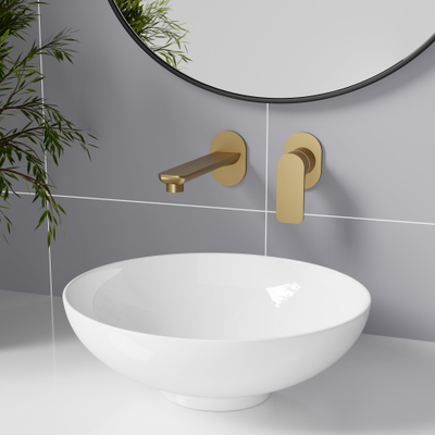 Adema Sparkle 2.0 Mitigeur de lavabo - encastré - mat or