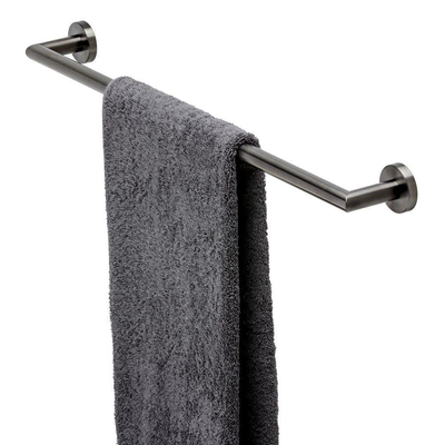 Geesa Nemox Handdoekrek 64.8cm Zwart metaal geborsteld