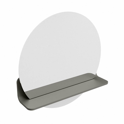 Mondiaz SPOT miroir – Ø 50 cm – avec tablette – Smoke (brun clair)