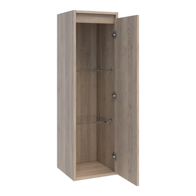 BRAUER Nexxt Badkamerkast - 120x35x35cm - 1 greep - loze rechtsdraaiende deur - MFC - legno calore