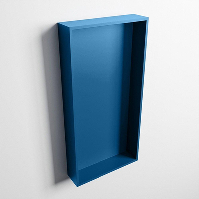 Mondiaz Easy nis 29.5x59.5x8cm voor Inbouw/opbouw 1 open vak Solid surface Jeans/Jeans