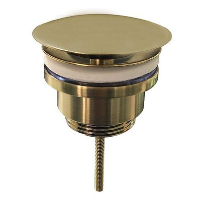 Wiesbaden UniMatch bouchon de vidange ouverte 5/4'' en laiton brossé PVD