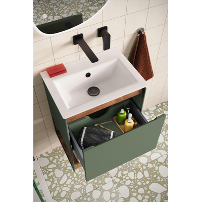 Crosswater Fuse Robinet de lavabo - encastré - noir mat