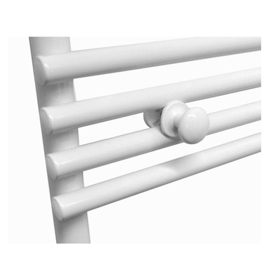 Sanicare bouton de porte-serviette pour radiateurs design en blanc