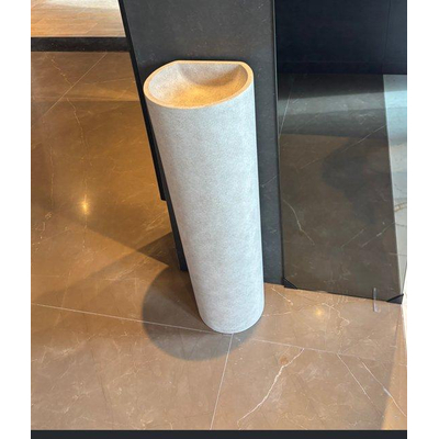 Ideavit Evo Lavabo îlot - 28x24.5x90cm - béton - gris