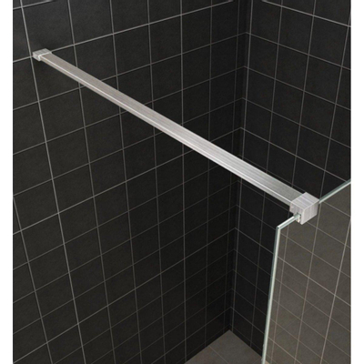 Wiesbaden Frosted Douche à l'italienne 90x200cm avec verre mat Nano 10mm et profilé Aluminium