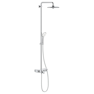 GROHE Euphoria smartcontrol Ensemble de douche pluie apparent - robinet de bain - pomme de douche ronde 26cm - 2 fonctions - douchette ronde - chrome