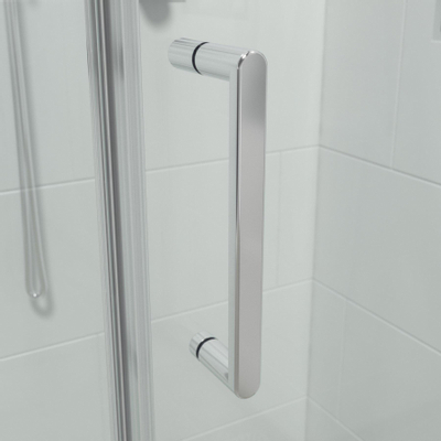 Marenza Neptune Cabine de douche - 1 porte battante - Paroi latérale - 80x80x200cm - Verre de sécurité 6mm - anti-calcaire - chrome