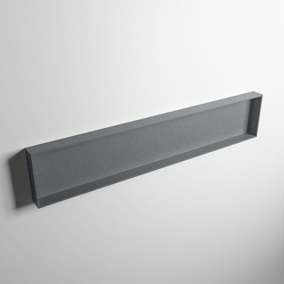 MONDIAZ EASY Nis - 149.5x29.5cm - geschikt voor in- of opbouw - 1 vak - kleur Plata | Plata