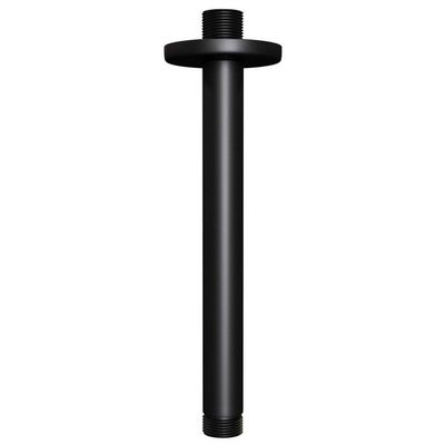 Brauer Black Edition Colonne de douche encastrable 30 thermostatique 2 voies douche pluie 30cm avec inverseur Noir mat