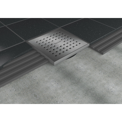 Easy Drain Aqua quattro siphon de sol ABS 15x15cm horizontal diamètre 4cm