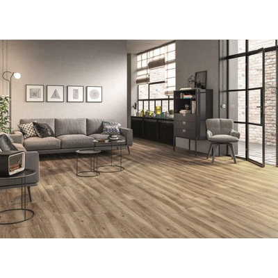 Cifre Ceramica carrelage mural et de sol - 23x120cm - 10.5mm - Rectangulaire - Aspect bois - Beige mat
