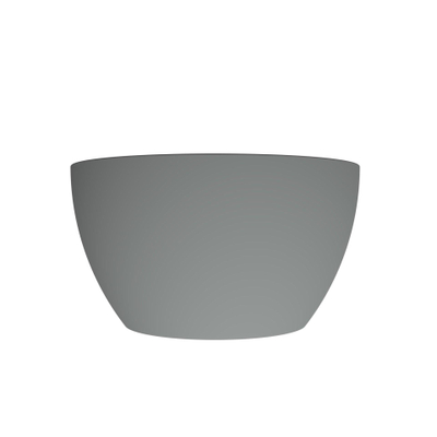 Arqua Olivia Waskom - 22x22cm - rond - opbouw - mat grijs