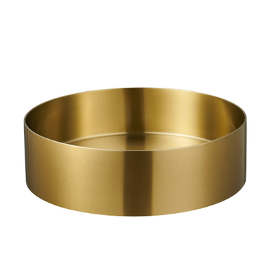 FugaFlow Eccelente Ferro Vasque - 36x36x11cm - Inox - Laiton brossé (or)