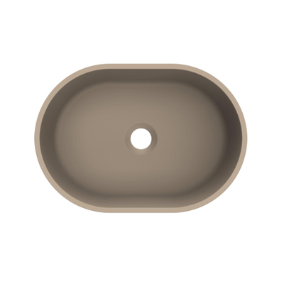 Arcqua Case Vasque à poser - ovale - 40x28cm - mat truffe