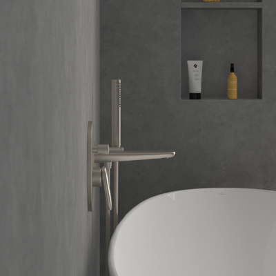 Villeroy & Boch Antao 1 greeps inbouwkraan - met omstel - Brushed Nickel (rvs)