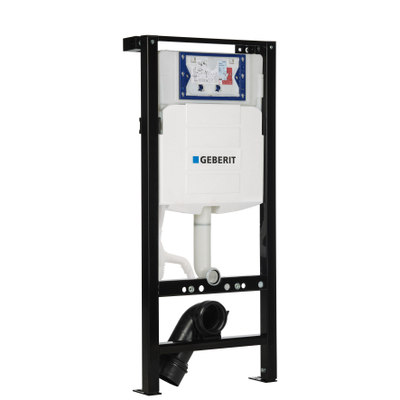 Geberit UP320 inbouwreservoir met QeramiQ frame - frontbediening - dual flush - met isolatiemat