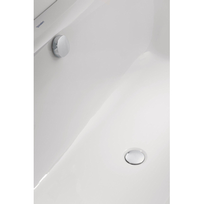 Duravit HappyD 2 Baignoire avec tabliers avec dossier droite 180x80x46cm rectangulaire acrylique avec pieds blanc