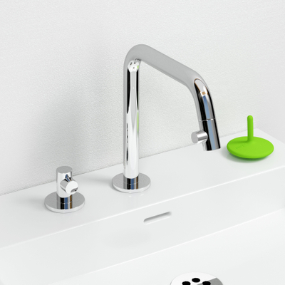 Clou Kaldur robinets chrome mitigeur lavabo gauche