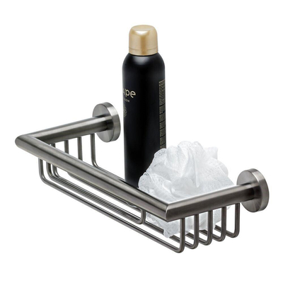 Geesa Nemox Panier de douche 34,9cm Métal noir brossé