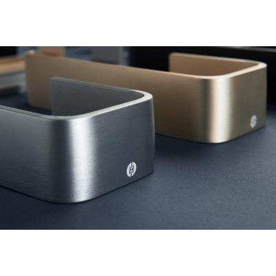 Haceka Aline Porte-rouleau de papier toilette aluminium gris brossé