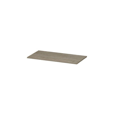 INK Topdeck Wastafelblad - 90x45x2cm - tbv onderkast - MFC - Greige eiken