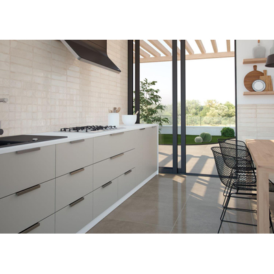 ÉCHANTILLON Terravito Dalmira carreau mural - 7.5x30cm - 8.6mm - Rectangle - Beige brillant