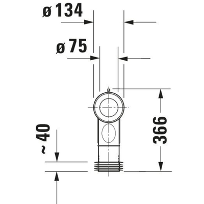 Duravit Divers vario coude de raccordement réglable 18 22cm