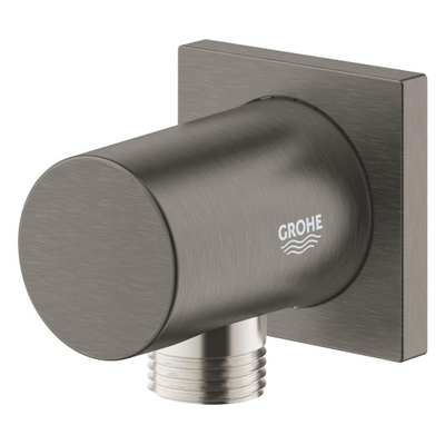 GROHE Rainshower Wandaansluitbocht - 1/2" - zonder houder - hard graphite geborsteld