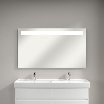 Villeroy & Boch More To See Miroir avec éclairage LED intégré horizontal 130x75x4.7cm diminuer à 3 étapes