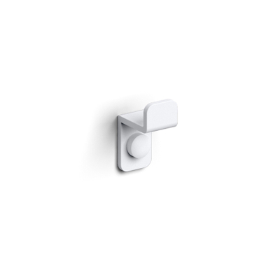 Clou Fold crochet simple blanc mat revêtement par poudre