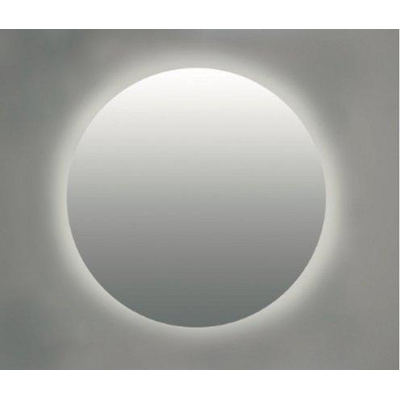 INK SP25 Miroir - 60x3x60cm - LED en bas et en haut changement de couleur - dimmable - Chauffage de miroir - rond - dans un cadre en acier - Miroir en aluminium
