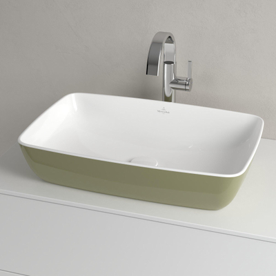Villeroy & Boch Artis Vasque à poser - 580 x 385 x 130 mm - Sage Green - sans trop-plein