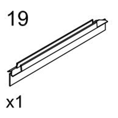 Saniclass onderkant strip 63.2cm voor Saniclass Cansano SW23871