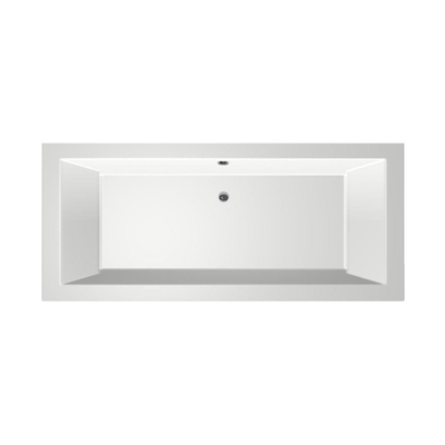 Xenz Society Duobad - 170x75x53 - afvoer Midden - acryl - wit