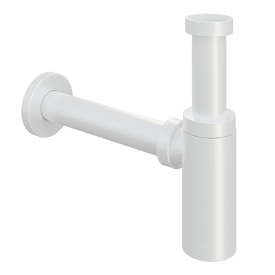 Hotbath Mate siphon de lavabo rond blanc mat