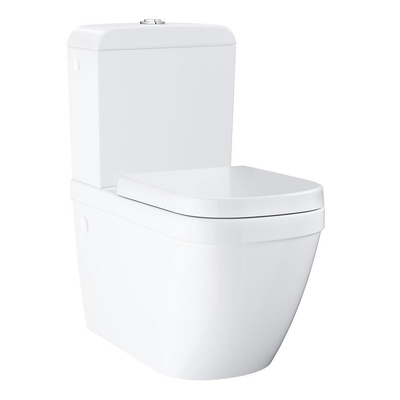 Grohe Euro Keramiek Staand Duoblokcloset - spoelrandloos - zonder reservoir - wit