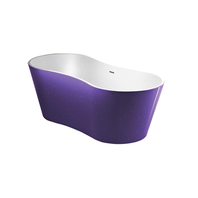 Best Design Color Purplecub Baignoire îlot 174x77x58cm Violet