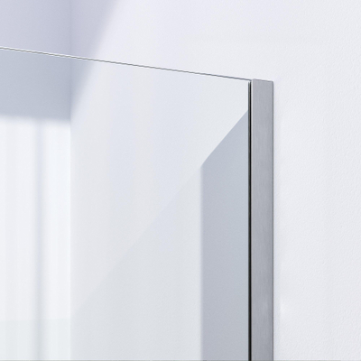 BRAUER Season Inloopdouche - helder glas - 90x200cm - geborsteld RVS