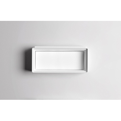 Clou New Flush fontein 38x18cm zonder kranenbank met afvoerplaat aluite Wit mat