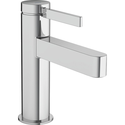 Hansgrohe Finoris Toiletkraan - 100 met rechte greep - voor koud water of vooraf ingestelde temperatuur - zonder afvoer - hoogglans chroom