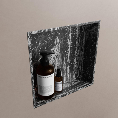 MONDIAZ EASY Nis - 29.5x29.5cm - geschikt voor in- of opbouw - 1 vak - kleur Lava
