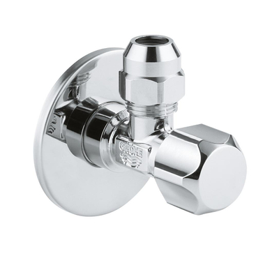 GROHE robinet d'arrêt d'angle 1/2 x3/8 à olive chromé
