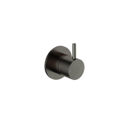 Hotbath Cobber Afbouwdeel - voor douche mengkraan - mat/glans verouderd ijzer zwart