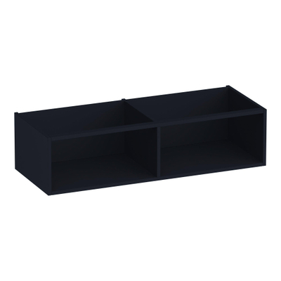 BRAUER Flourish armoire latérale - 119x30x45,5cm - avec 2 compartiments de rangement noir mat