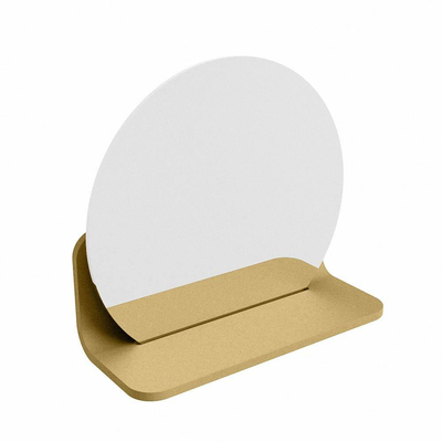Mondiaz SPOT Miroir de salle de bains - rond 30cm - tablette miroir - couleur Oro
