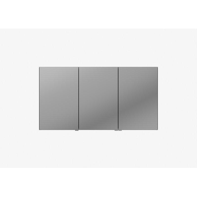 Plieger lusso spiegelkast - 120.6x64x157cm - 3 deuren rechts - buitenzijde gespiegeld