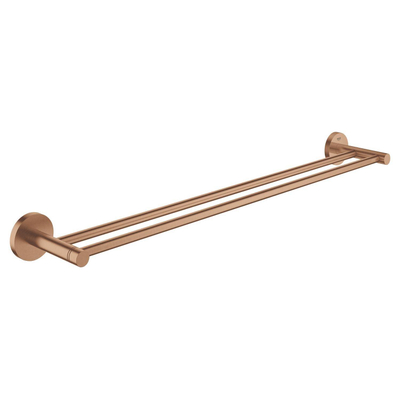 GROHE Essentials Porte-serviettes - 60cm - double - brossé Warm Sunset