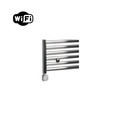 Sanicare HPW Elektrische Radiator - 172x45cm - 671W - wifi - thermostaat - zilver - linksonder - chroom